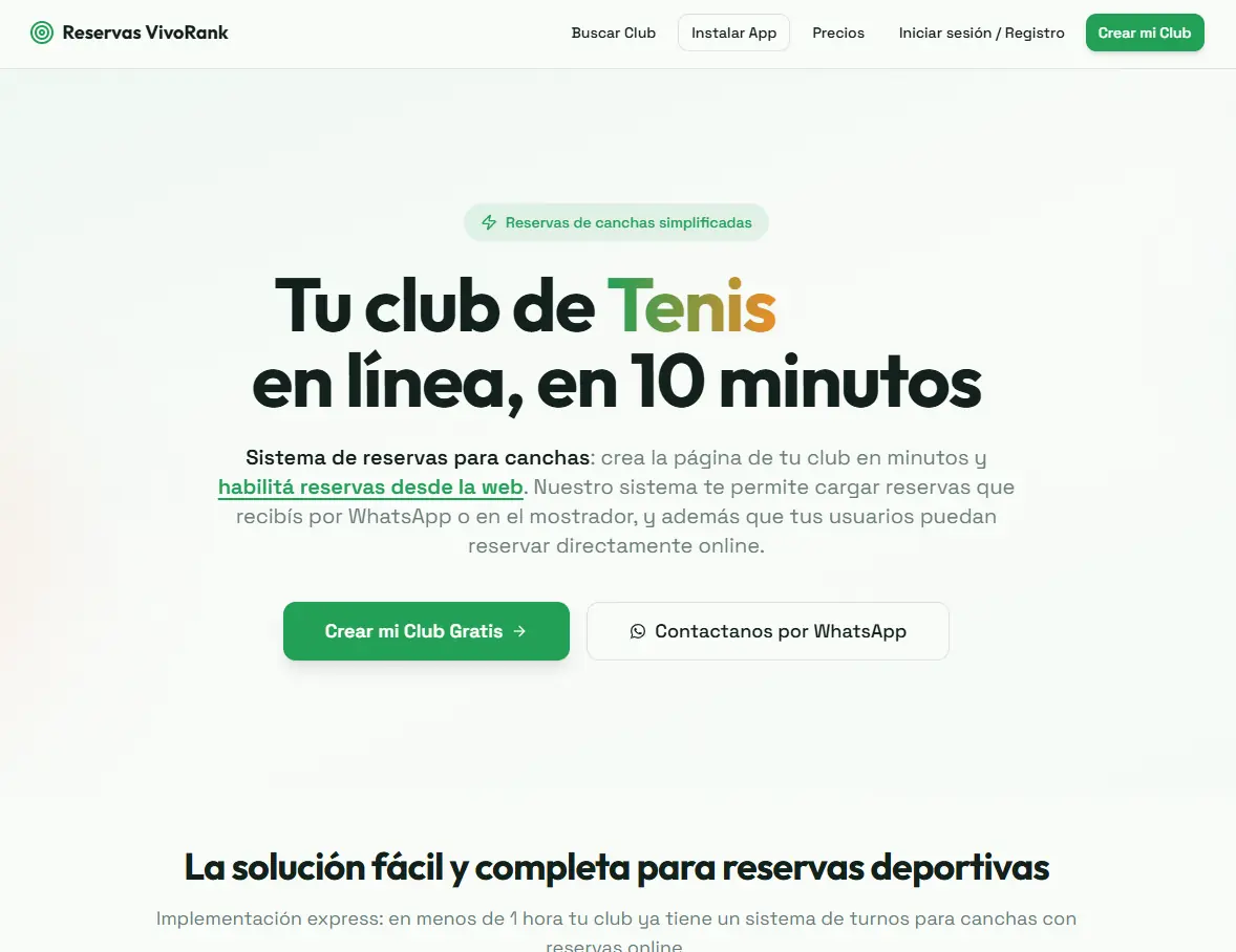 VivoRank booking and operations dashboard