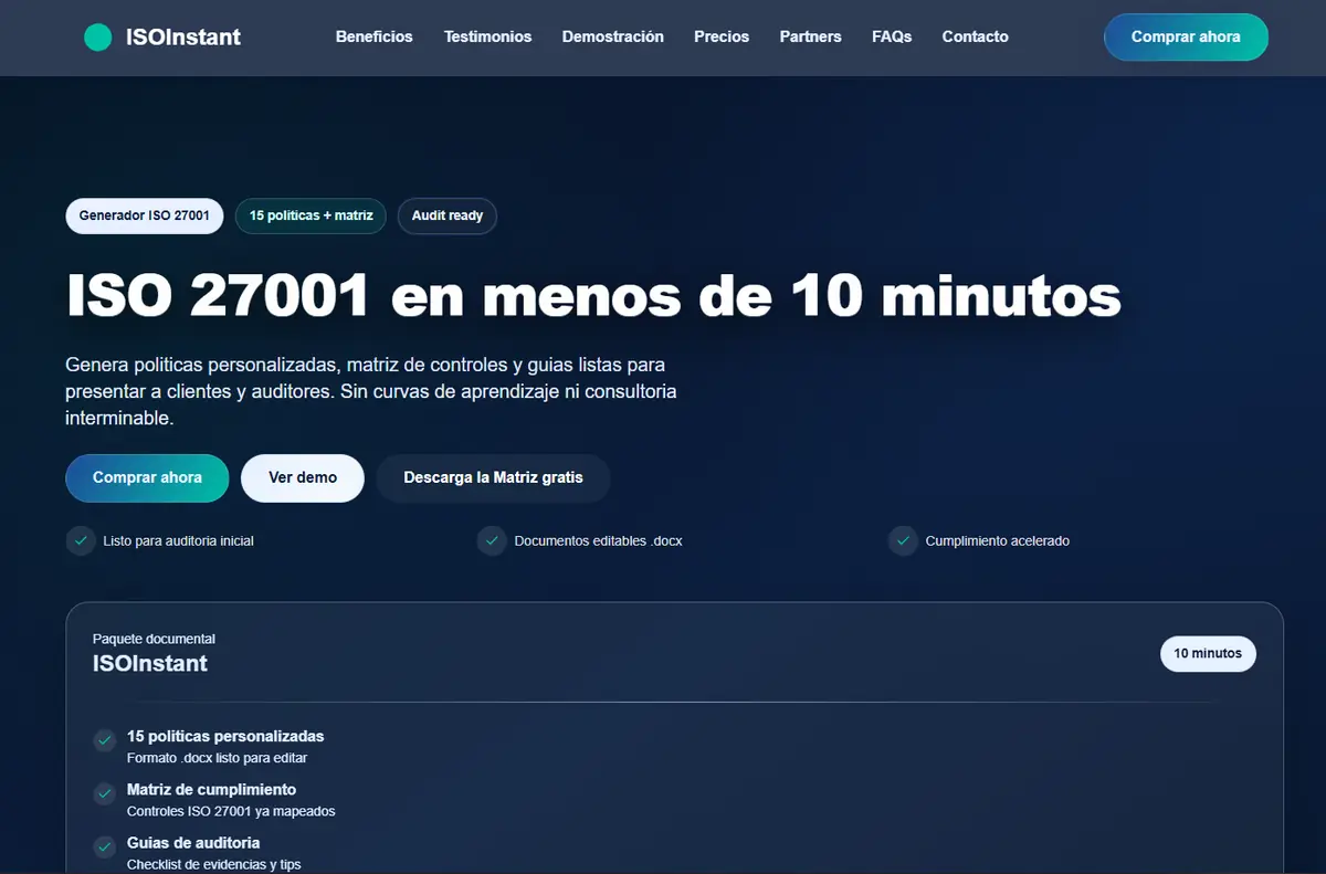 ISOInstant - compliance workflow automation
