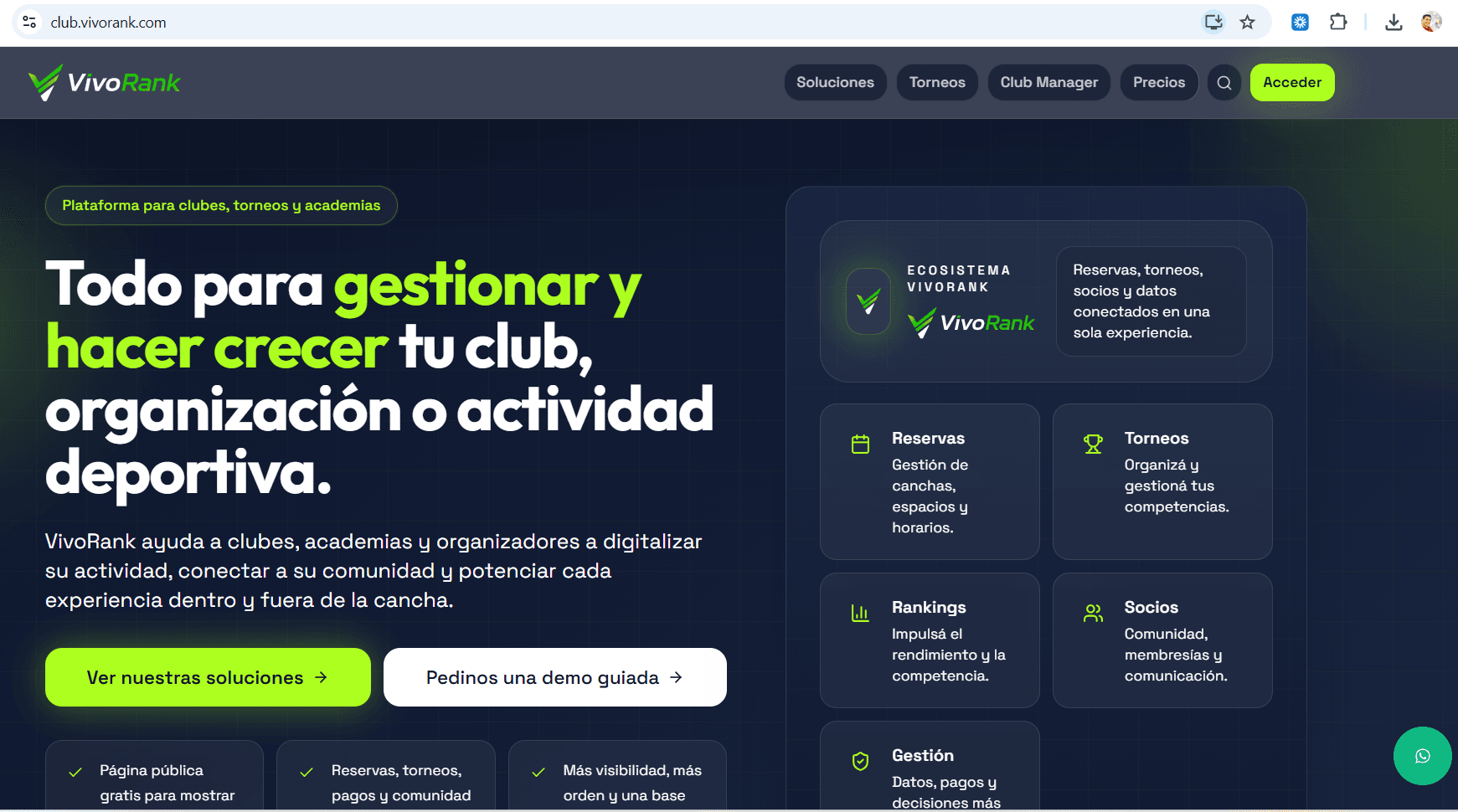 VivoRank: a multi-tenant SaaS for sports organizations